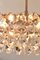 Brass Nickel-Plated Faceted Crystal Chandelier from Bakalowits & Söhne, 1950s, Image 8