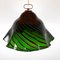 Grüne Vintage Murano Glas Deckenlampe von Harto Sven für Romano Mazzega, 1930er 1