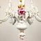 Vintage Capodimonte Porcelain 5-Arm Chandelier, 1940s, Image 6