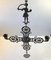 Candelabro colgante cruzado de bronce, Grecia, años 20, Imagen 2