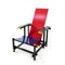 Fauteuil Rouge & Bleu par Gerrit Rietveld pour Cassina, 1990s 1