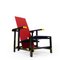 Red & Blue Armchair by Gerrit Rietveld for Cassina, 1990s 8