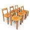 Models T21 & S24 Dining Table & Chairs by Pierre Chapo, 1970s, Set of 7, Image 21