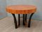 Art Deco Italian Round Cherry Wood Dining Table, 1940s, Image 6