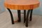 Art Deco Italian Round Cherry Wood Dining Table, 1940s 3