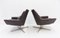 Braune Ledersessel von Walter Knoll / Wilhelm Knoll, 1960er, 2er Set 11