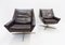 Braune Ledersessel von Walter Knoll / Wilhelm Knoll, 1960er, 2er Set 2