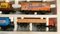 Freight Train SNCF with Transport Cars Mercedes SNCF from Lima, Italy, 1970s, Set of 10 8