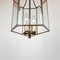 Brass & Polished Glass Ceiling Lamp, 1960s, Image 6