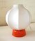 Cocoon Table Lamp with Orange Base, 1970s, Image 1