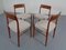 Vintage Danish Teak Model 77 Dining Chairs by Niels Otto Møller for J.L. Møllers, 1960s, Set of 4 5