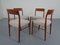 Vintage Danish Teak Model 77 Dining Chairs by Niels Otto Møller for J.L. Møllers, 1960s, Set of 4 2