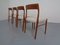 Chaises de Salle à Manger Modèle 77 Vintage en Teck par Niels Otto Møller pour JL Møllers, Danemark, 1960s, Set de 4 9