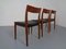Swedish Kontiki Teak Dining Chairs by Yngve Ekström for Hugo Troeds, 1950s, Set of 3 6