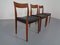 Swedish Kontiki Teak Dining Chairs by Yngve Ekström for Hugo Troeds, 1950s, Set of 3 3