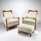 Art Deco Style Armchairs by Umberto Asnago for Giorgetti, 1980s, Set of 3 1