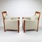 Art Deco Style Armchairs by Umberto Asnago for Giorgetti, 1980s, Set of 3 3