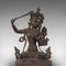 Antique Tall Manjushri Bronze Sculpture 8