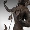 Antike Tall Manjushri Skulptur aus Bronze 11