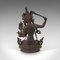 Antike Tall Manjushri Skulptur aus Bronze 6