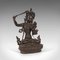 Antique Tall Manjushri Bronze Sculpture 1