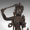 Grande Sculpture Antique Manjushri en Bronze 9