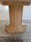 Runder Vintage Travertine Esstisch von Carlo Scarpa 3