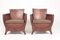 Painated Leather Lounge Chairs by Otto Schulz for Boet, 1950s, Set of 2 1