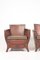 Painated Leather Lounge Chairs by Otto Schulz for Boet, 1950s, Set of 2 5