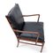 Mid-Century Colonial Lounge Chair and Ottoman by Ole Wanscher for Poul Jeppesens Møbelfabrik, Set of 2, Image 9