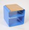 Small Lacquered Stool or Table With Oak Top by AccardiBuccheri 1