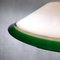 Green, Yellow & White Murano Glass Ceiling Lamp, 1980s 2