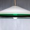 Green, Yellow & White Murano Glass Ceiling Lamp, 1980s 4