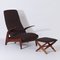 Lounge Chair & Footstool by Rastad & Relling for Gimson & Slater, 1960s, Set of 2 2