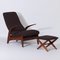 Lounge Chair & Footstool by Rastad & Relling for Gimson & Slater, 1960s, Set of 2 3