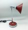 Lampe de Bureau Rouge et Chrome de Stilux, 1950s 4