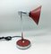 Red and Chrome Table Lamp from Stilux, 1950s 4