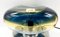 Lampada da tavolo Mazzega in vetro di Murano ambrato e blu, anni '70, Immagine 3