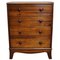 Late Victorian English Mahogany Chest of Drawers, Late 19th Century, Image 1