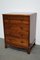 Late Victorian English Mahogany Chest of Drawers, Late 19th Century 2