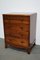 Late Victorian English Mahogany Chest of Drawers, Late 19th Century, Image 2