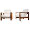 Mid-Century Oak Italian Armchairs, 1970s, Set of 2, Image 1