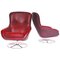 Leather Finnish Swivel Chairs, Set of 2 1