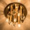 Lampadari in ottone dorato con sfere Swarovski di Ernst Palme per Palwa, anni '60, set di 5, Immagine 5