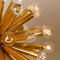 Lampadari in ottone dorato con sfere Swarovski di Ernst Palme per Palwa, anni '60, set di 5, Immagine 8