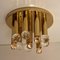 Lampadari in ottone dorato con sfere Swarovski di Ernst Palme per Palwa, anni '60, set di 5, Immagine 9