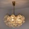 Pagoda Chandelier in Blown Glass and Brass by J.T. Kalmar, 1960 9