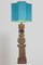 Keramik Stehlampe von Bernard Rooke mit Maßgefertigtem Lampenschirm von René Houben 3
