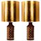 Large Bitossi Lamps from Bergboms with Custom Made Shades by Rene Houben, Set of 2, Image 1