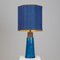 Bitossi Ceramic Table Lamp with New Silk Custom Made Lampshade René Houben, 1960s 4